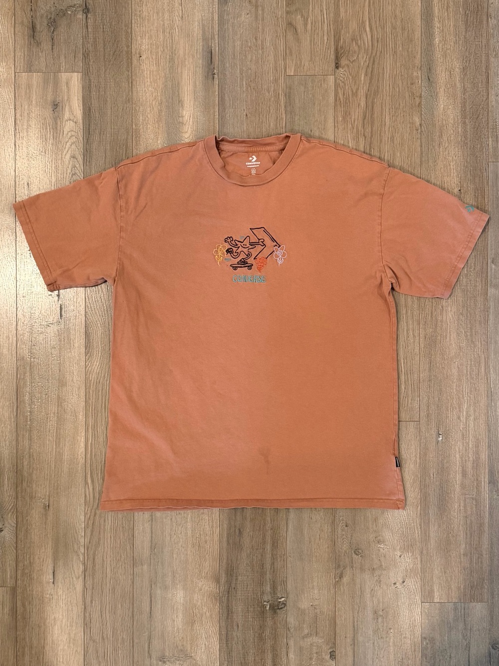 Converse Men's Rust Crew Neck Graphic Tee